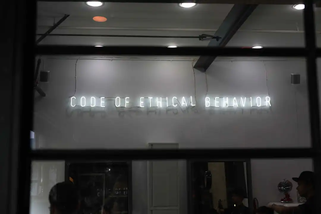 Code of Ethical Behavior shop front