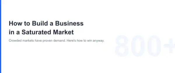 Business in Saturated Market Featured Image