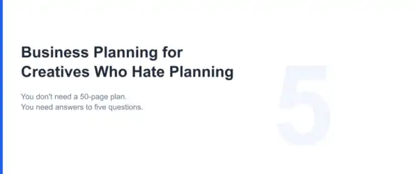 Business Planning for Creatives Featured Image