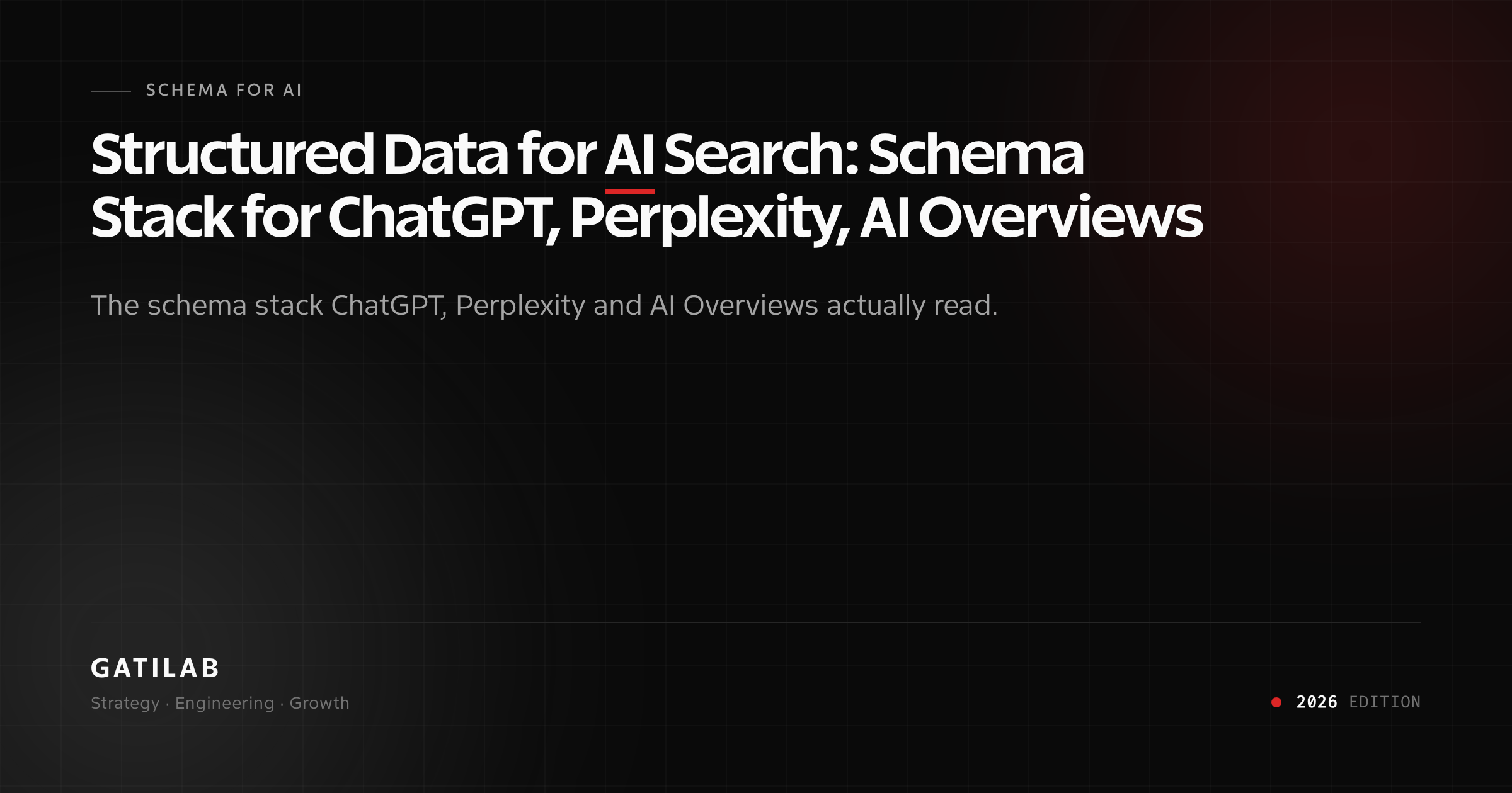 Schema for AI — Structured Data for AI Search: Schema Stack for ChatGPT, Perplexity, AI Overviews