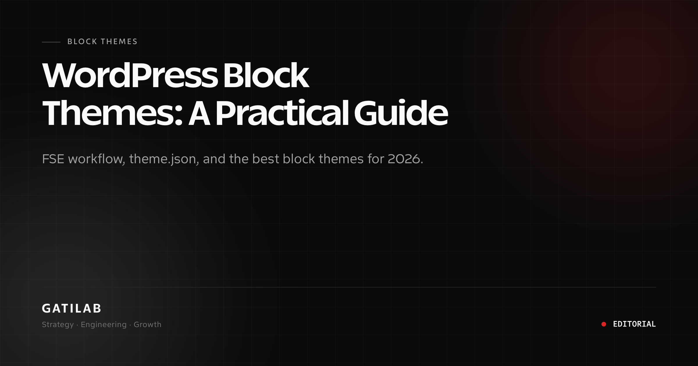 Block Themes — WordPress Block Themes: A Practical Guide (2026)