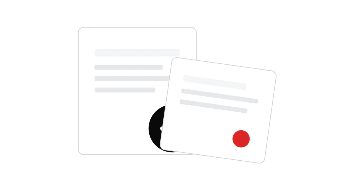 Two audit documents showing completed checks and one unresolved AI visibility risk.