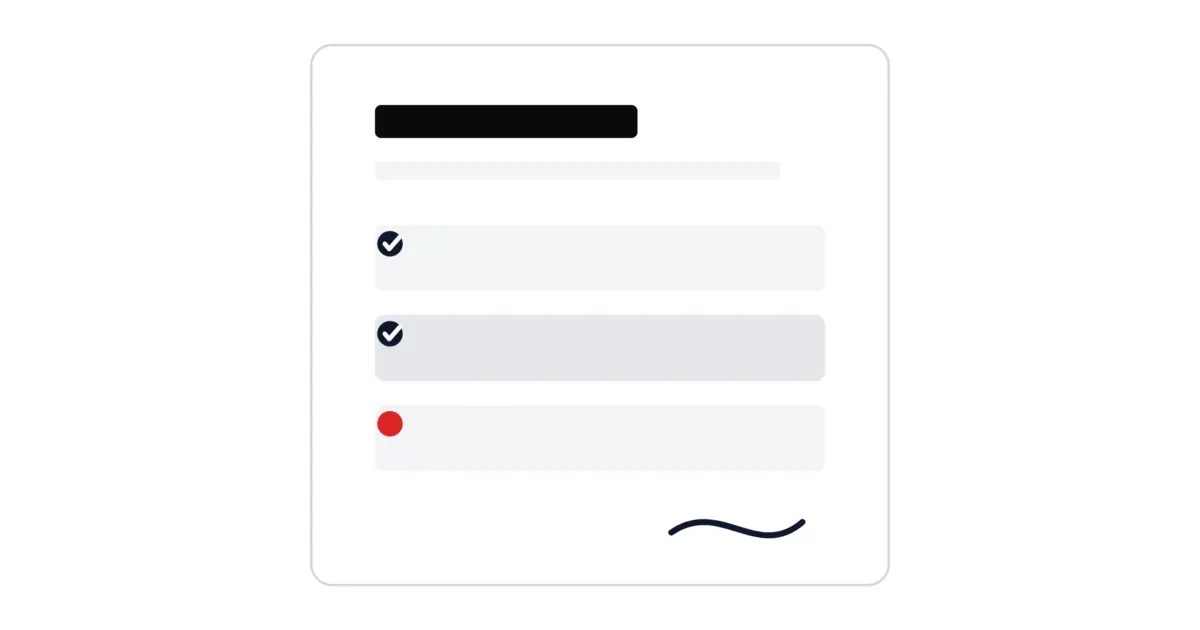 SEO proposal document with completed sections, an unresolved item and a signature line.
