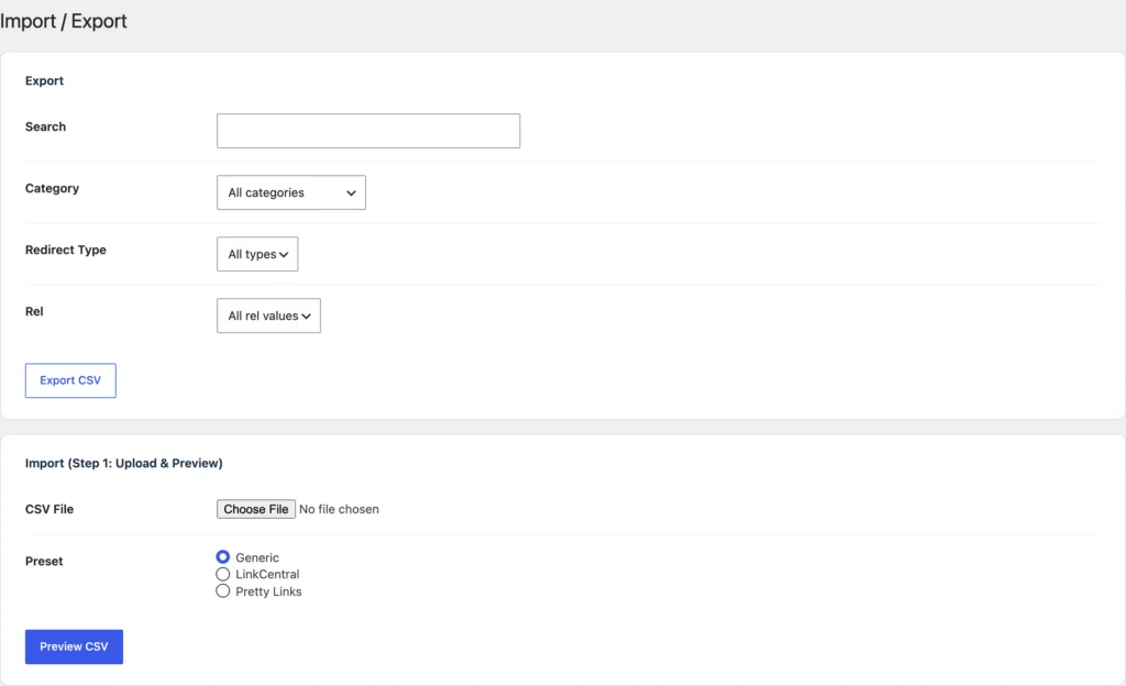 Map and preview a CSV import