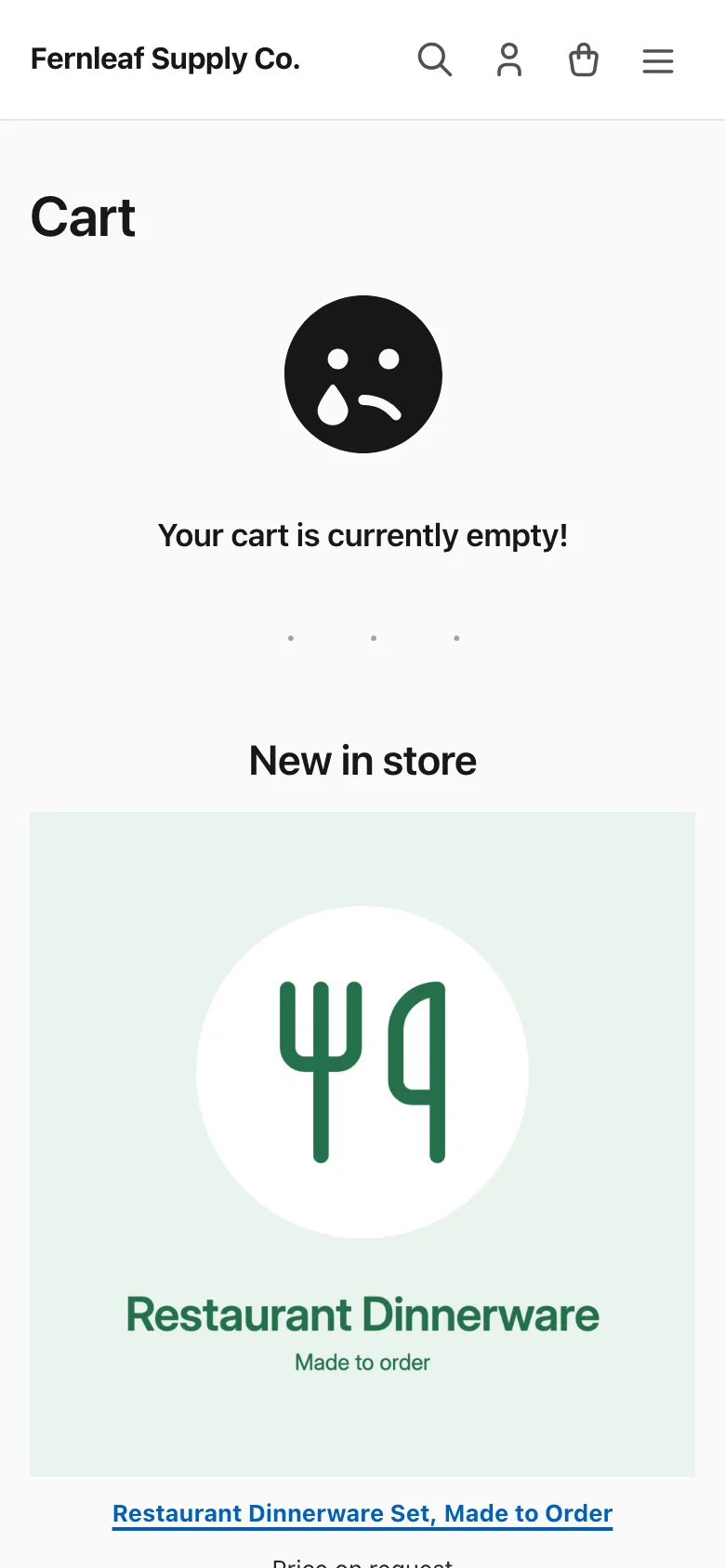 WooCommerce Checkout block on the Stackless theme on a phone screen